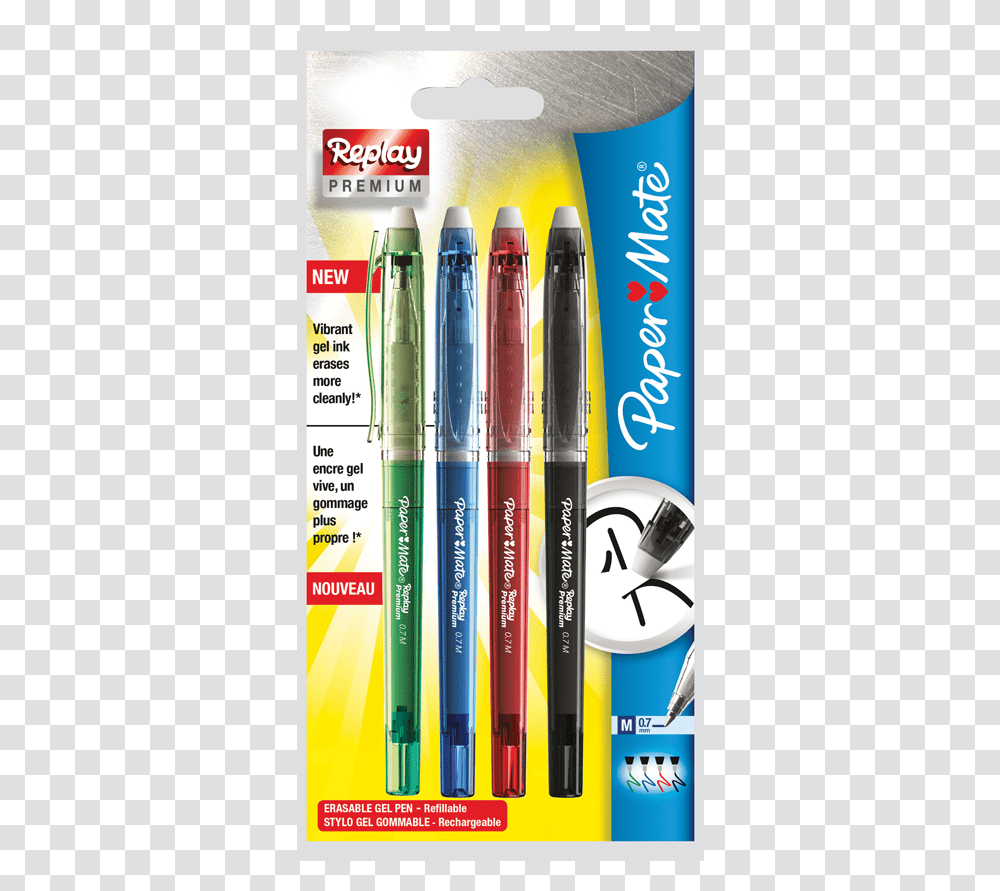Product Image Paper Mate Replay Walmart Erasable Pens Paper Mate, Fountain Pen Transparent Png