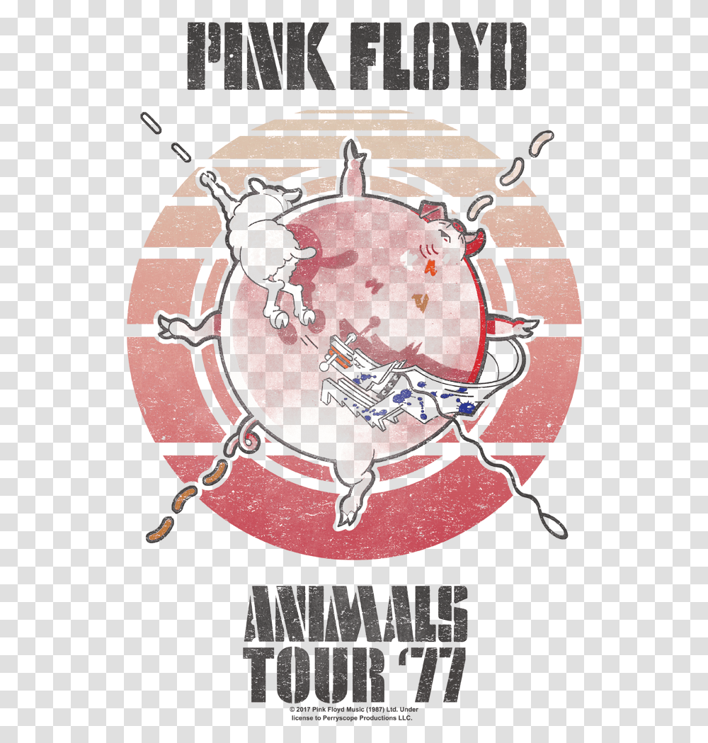 Product Image Alt Pink Floyd Animals Tour Poster, Label, Bird, Logo Transparent Png