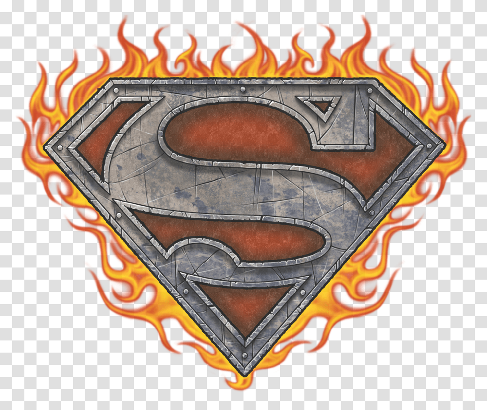 Product Image Alt Superman Symbol On Fire, Emblem, Logo, Trademark Transparent Png