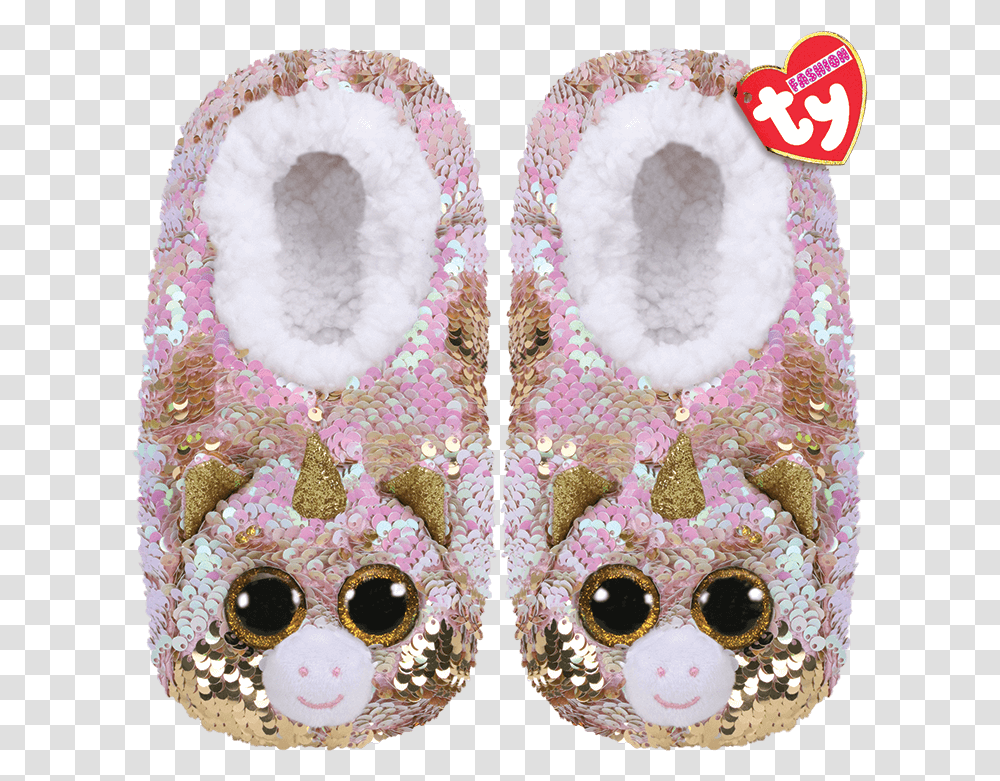 Product Image Beanie Boo Unicorn Slippers, Apparel, Footwear, Purse Transparent Png