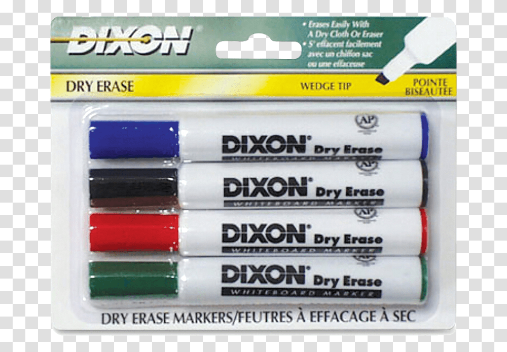 Product Image E2304title Dixon Dry Erase Package Of Whiteboard Markers Transparent Png