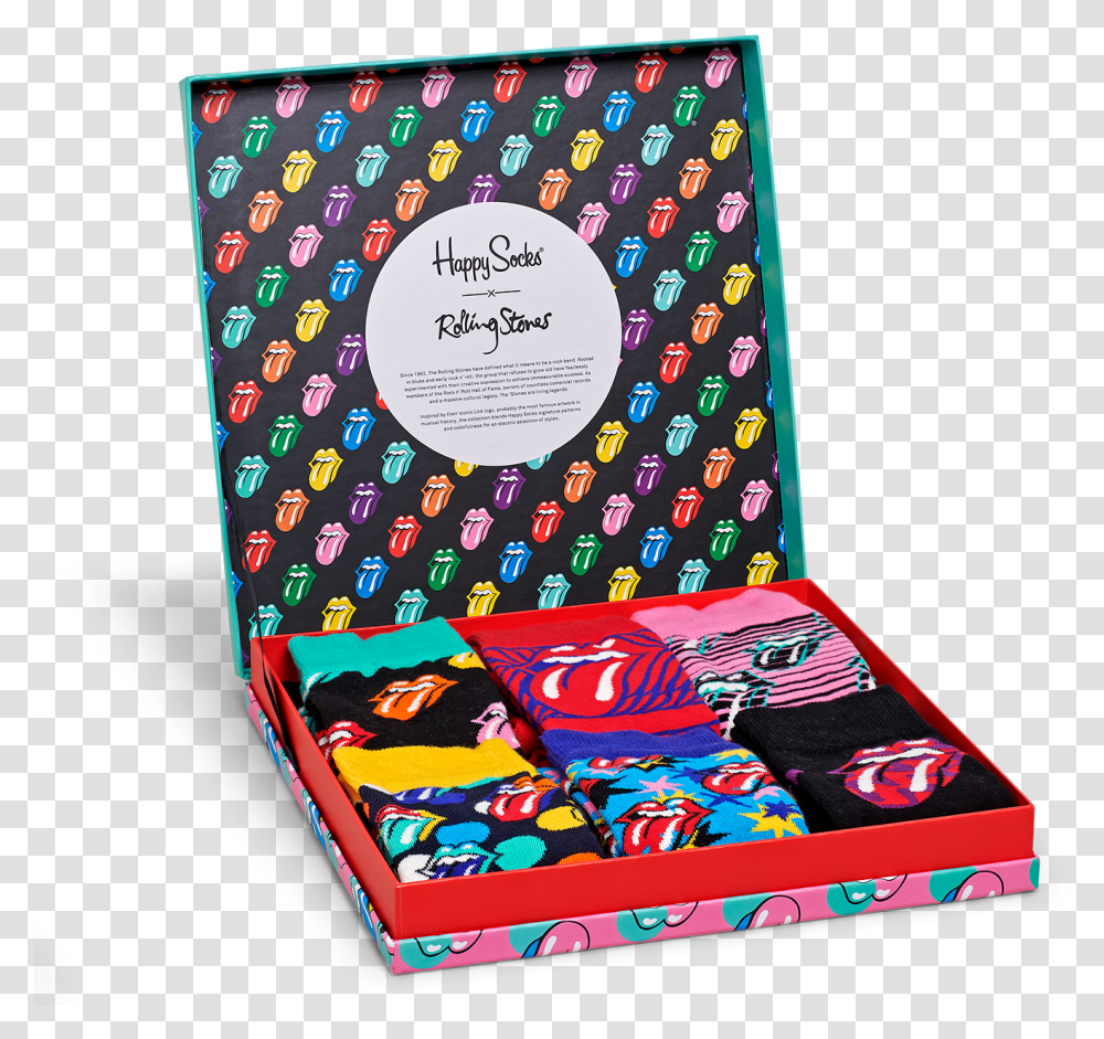 Product Image Happy Socks Rolling Stones, Paper, Rug, Label Transparent Png