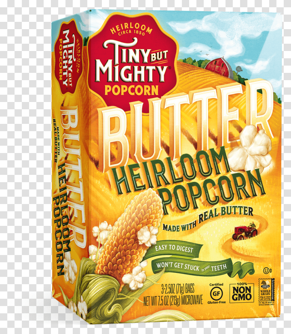 Product Microwave Butter Heirloom Popcorn Iowa, Food, Snack, Plant, Bazaar Transparent Png