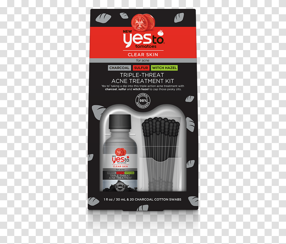 Product Photo Yes To Tomatoes Acne Triple Threat, Poster, Advertisement, Bottle, Flyer Transparent Png