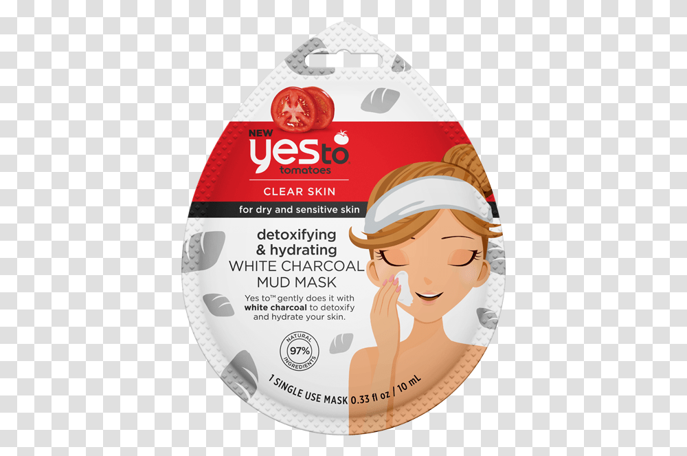 Product Photo Yes To Tomatoes White Charcoal Mask, Disk, Dvd, Label Transparent Png