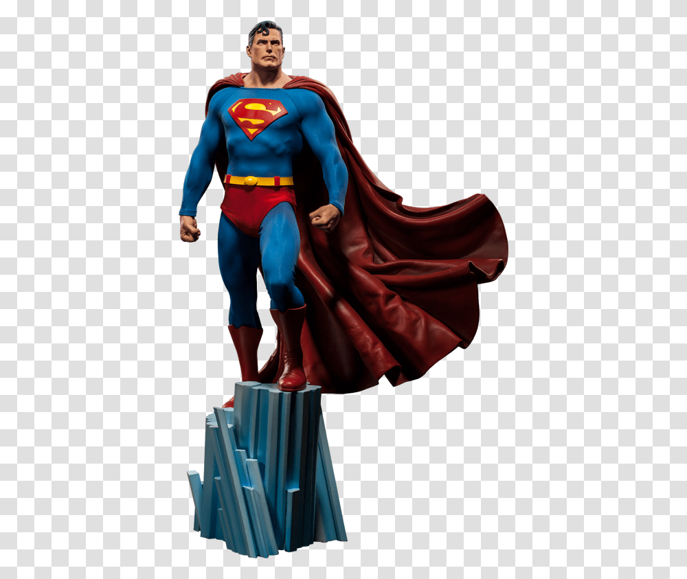 Product Silo Dc Superman Premium Format Figure, Apparel, Person, Cape Transparent Png