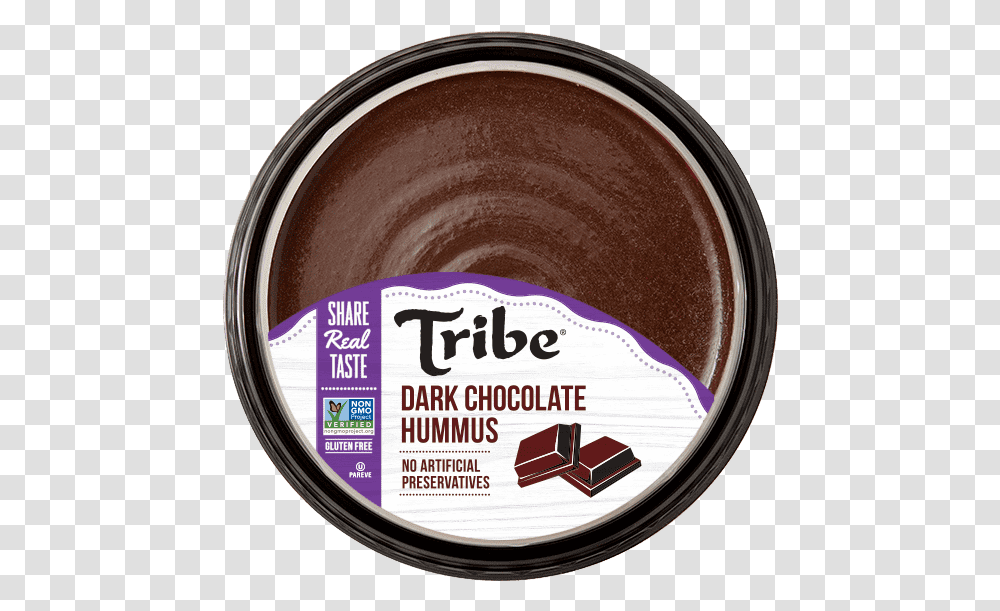 Product Tribe Dark Chocolate Hummus, Dessert, Food, Label, Sweets Transparent Png