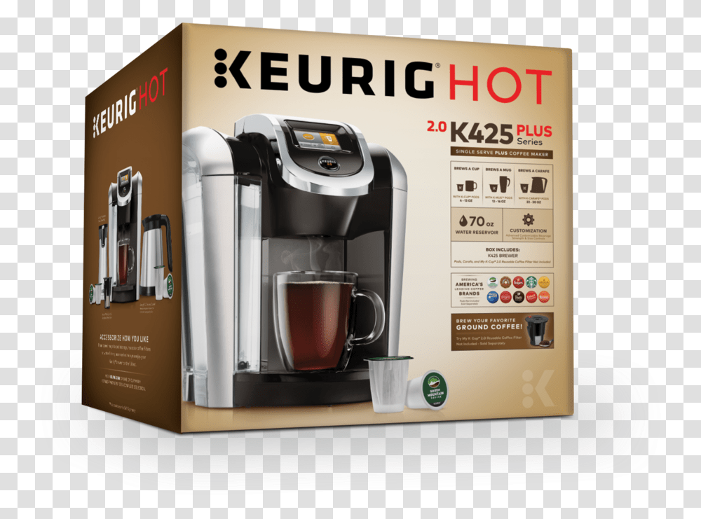 Product View Keurig K200 Plus Series, Coffee Cup, Interior Design, Poster, Advertisement Transparent Png