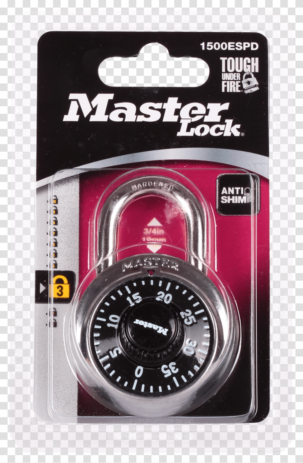 Product View Master Lock 1500 Package Transparent Png