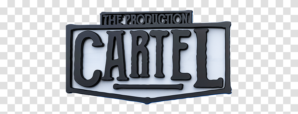 Production Cartel Signage, Vehicle, Transportation, License Plate Transparent Png