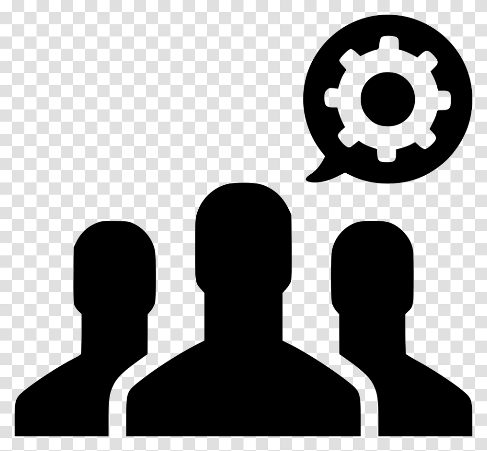 Productivity Teamwork Management Dedicated Development Team Icon, Audience, Crowd, Speech, Silhouette Transparent Png