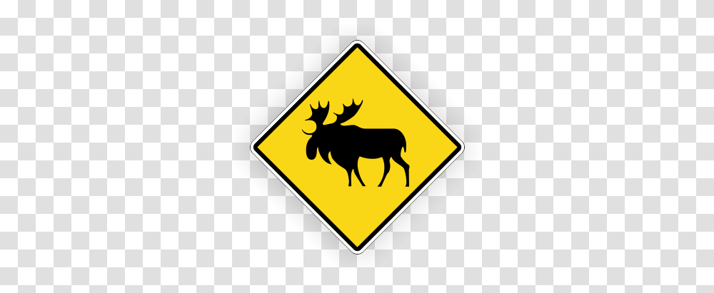Products Signs Traffic & Road Warning Animal Road Crossing Signs Alberta, Symbol, Road Sign, Cow, Cattle Transparent Png