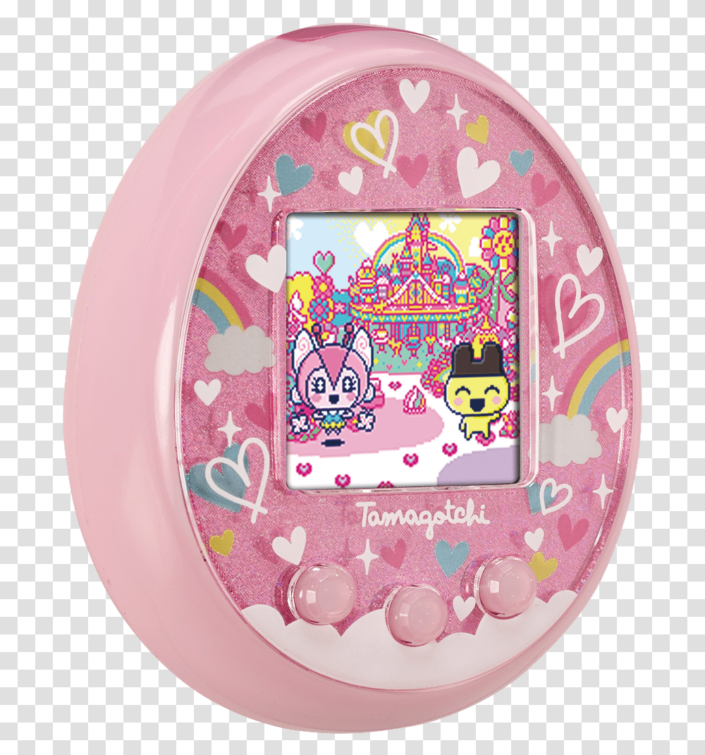 Products Tamagotchi On Fairy Pink, Furniture, Label, Text, Birthday Cake Transparent Png