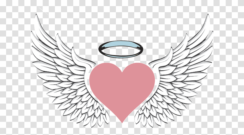Products - Charming Angel's Beauty And Wellness Red Heart With Angel Wings And Halo, Archangel, Cupid Transparent Png