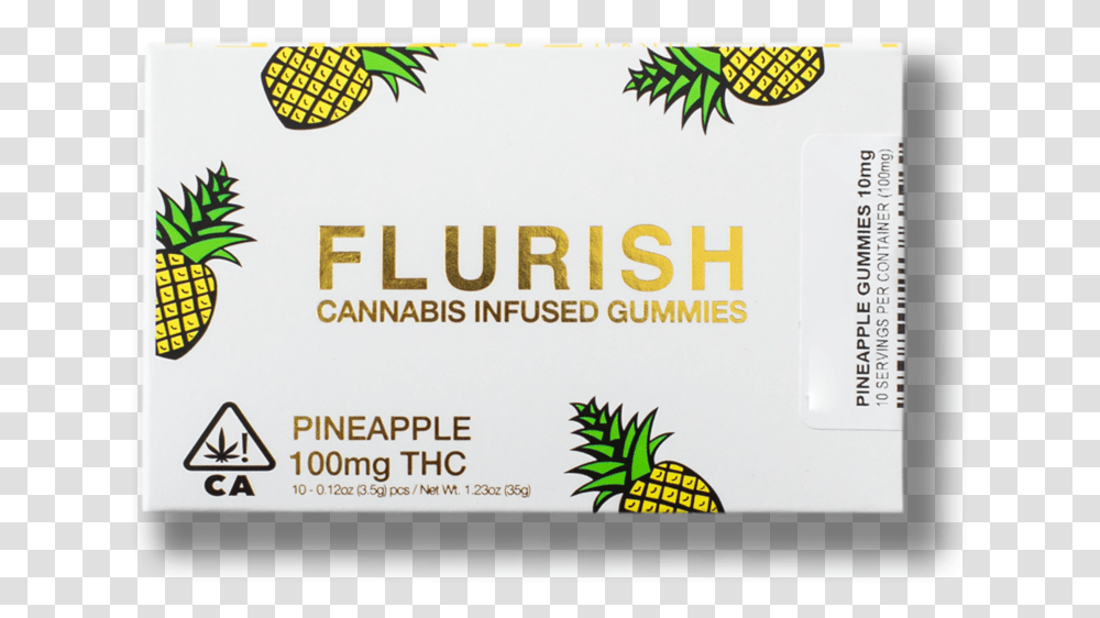 Products - Flurish Group Black And White Pineapple, Text, Paper, Business Card, Indoors Transparent Png