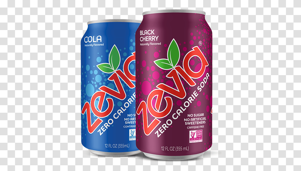 Products Zevia Drink, Soda, Beverage, Tin, Can Transparent Png