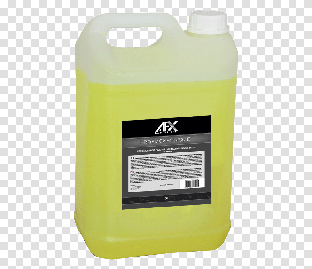 Professional High Grade Smoke Fluid For Faze Machines 5l, Label, Text, Bottle, Mailbox Transparent Png