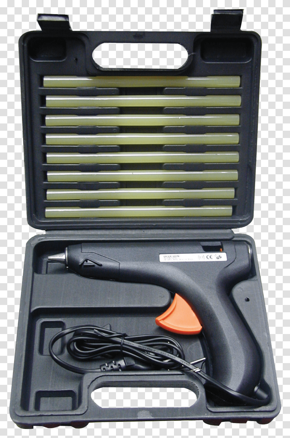 Professional Hot Glue Gun In A Case, Tool, Appliance, Power Drill, Camera Transparent Png