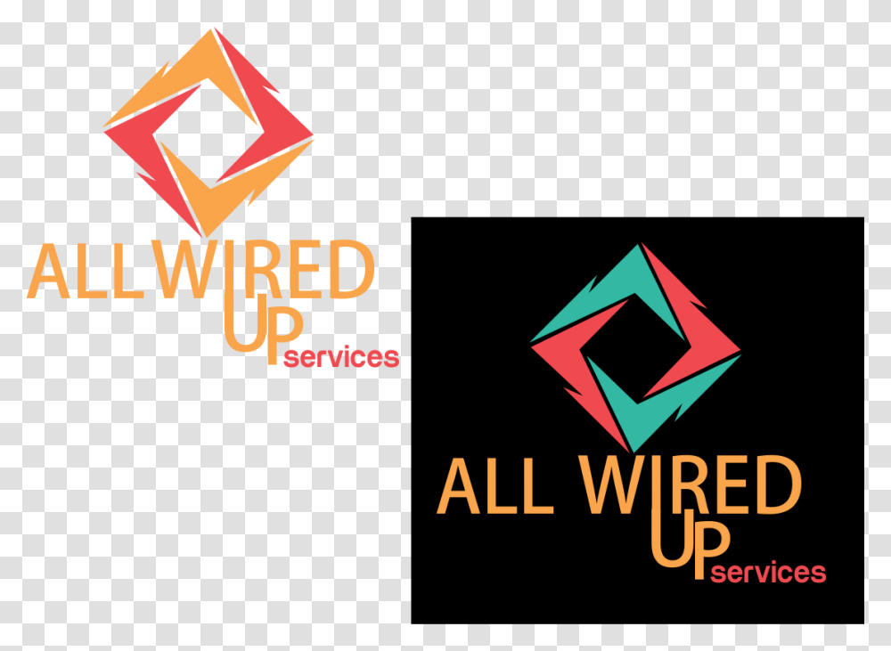 Professional Upmarket Electrician Logo Design For All Wired Up, Trademark Transparent Png