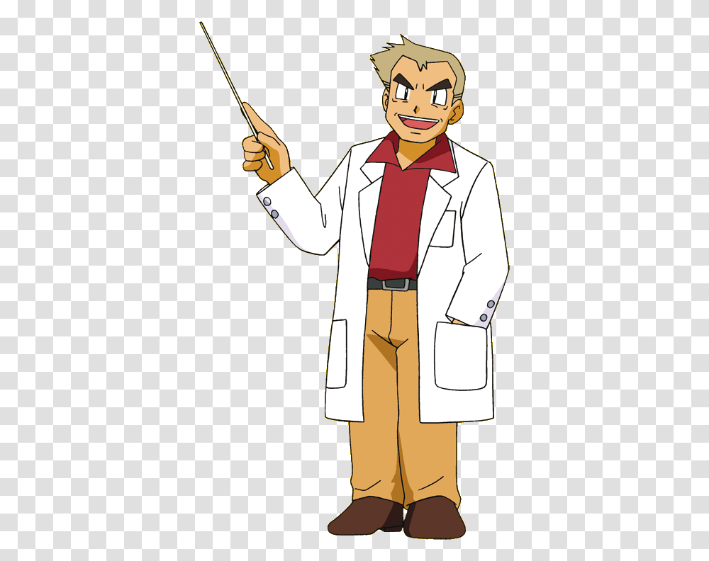 Professor Oak Based On Professor Oak Pokemon, Person, Human, Apparel Transparent Png