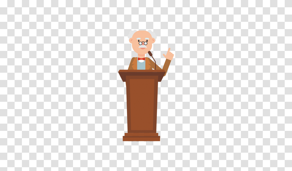 Professor Speaking On The Podium Cartoon, Audience, Crowd, Speech, Debate Transparent Png