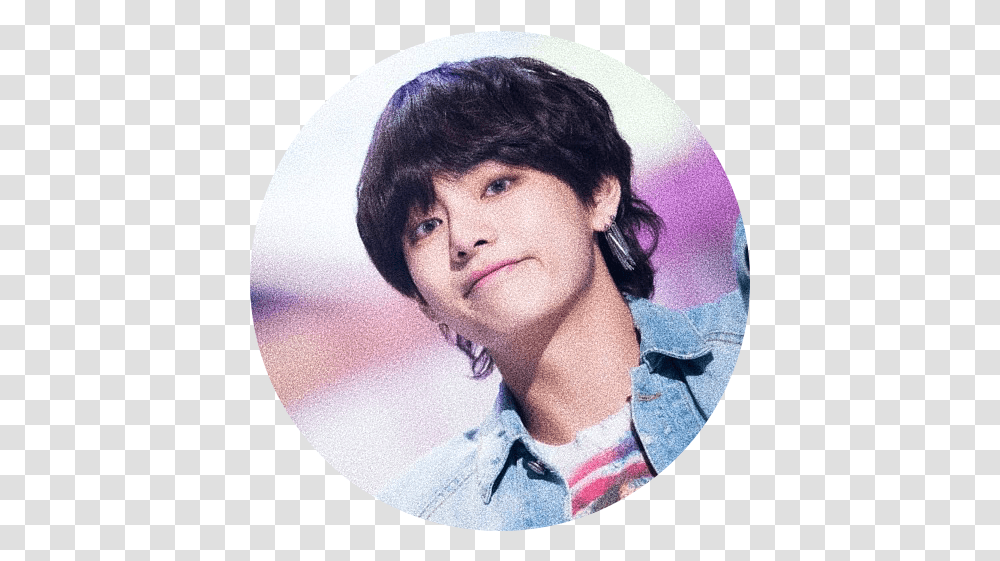 Profile Aesthetics Fake Love Tae Earrings, Disk, Person, Human, Face Transparent Png