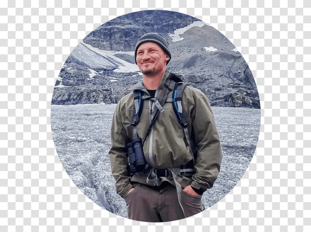 Profile Backpacking, Person, Jacket, Outdoors Transparent Png