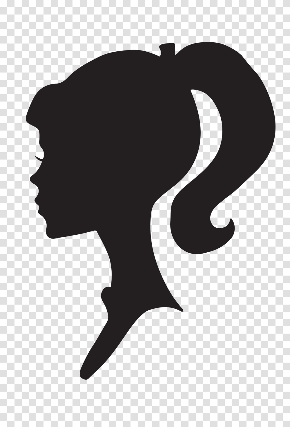 Profile Clipart, Silhouette, Back, Stencil, Face Transparent Png