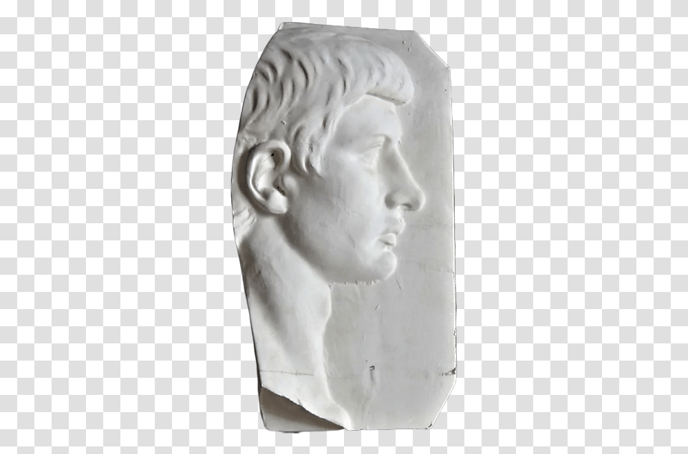 Profile Face Of A Roman Nobleman Alabaster, Head, Sculpture, Art, Statue Transparent Png