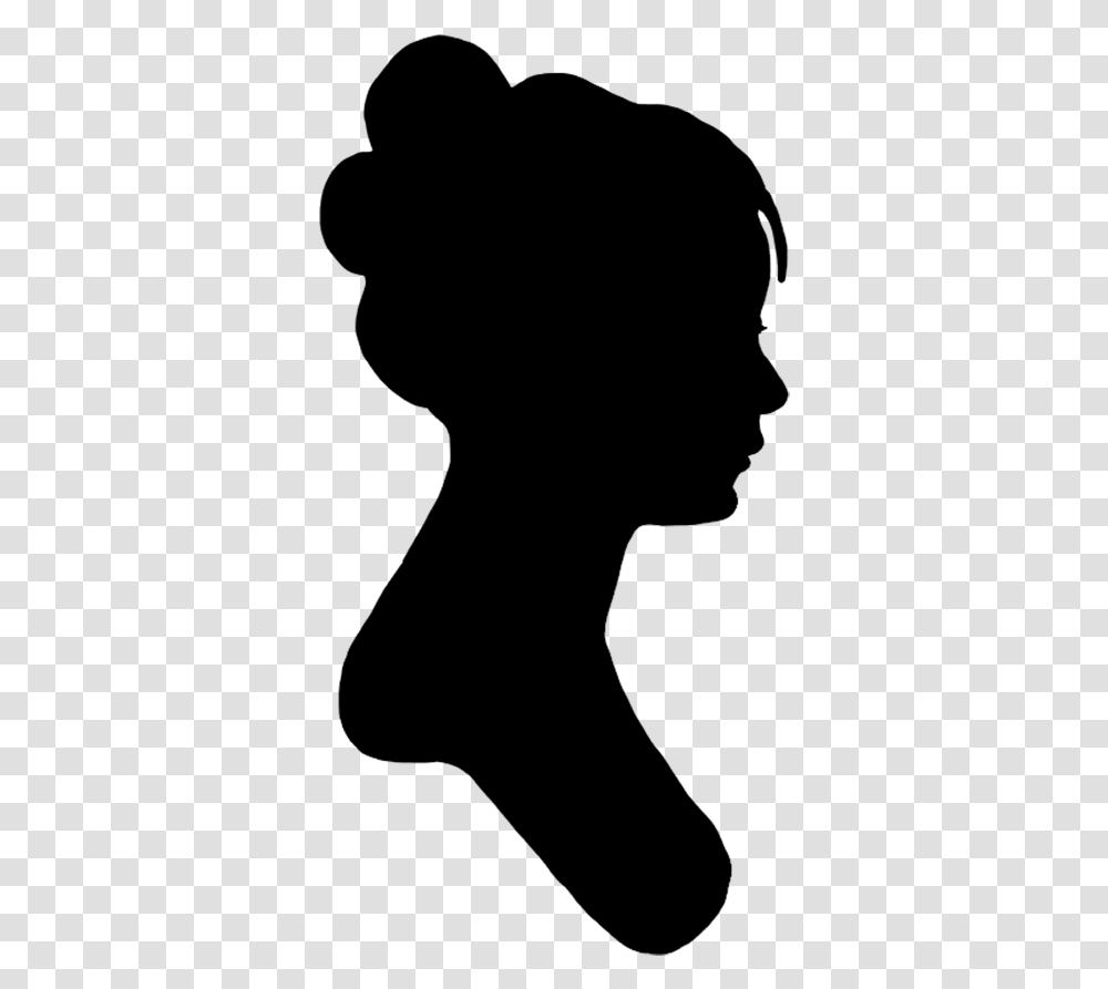 Profile Picture Silhouette At Victorian Woman Silhouette Profile, Gray Transparent Png