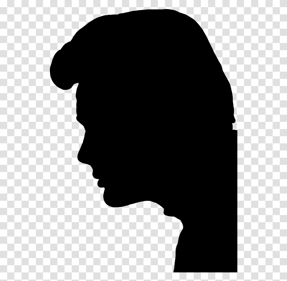 Profile Silhouette Of Young Man Face Silhouette, Gray, World Of Warcraft Transparent Png