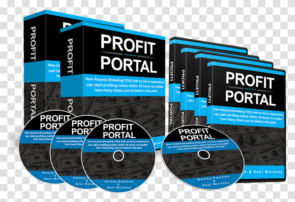 Profit Portal With Kenny Cannon And Saul Maraney, Disk, Dvd, Paper, Advertisement Transparent Png