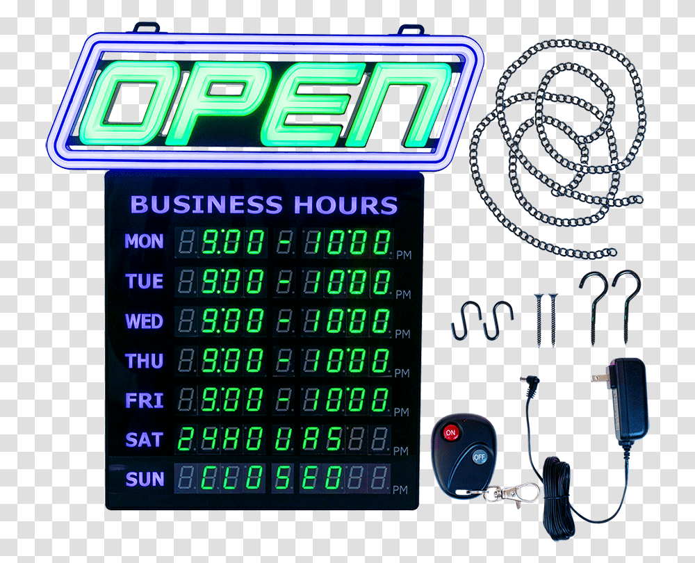 Programmable Led Signs Open Sign, Monitor, Screen, Electronics Transparent Png