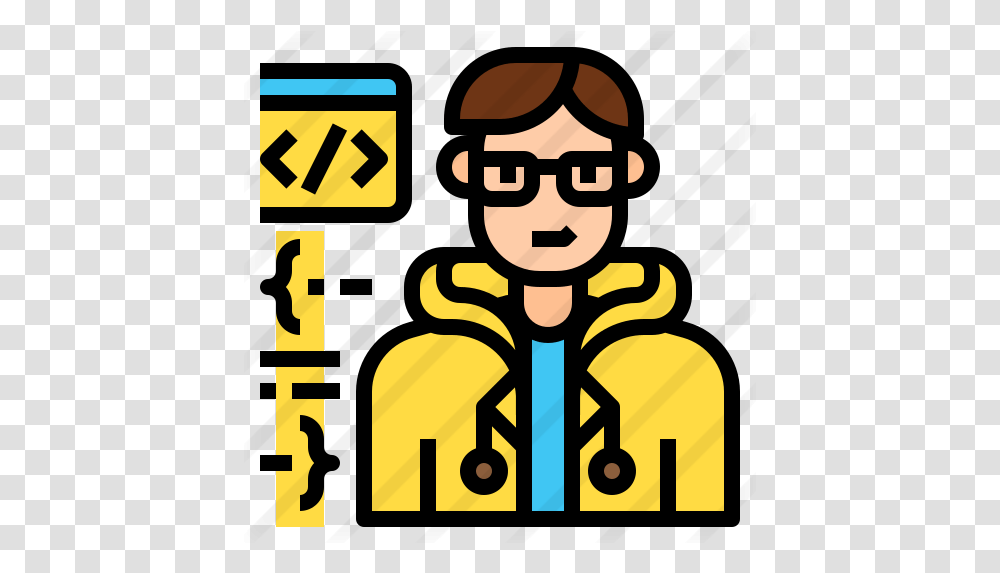 Programmer Programmer Character Icons, Text, Alphabet, Label, Car Transparent Png