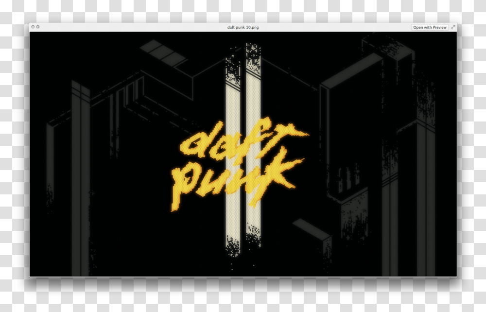Progress On My Daft Punk Illustration Darkness, Lamp Post, Sign Transparent Png