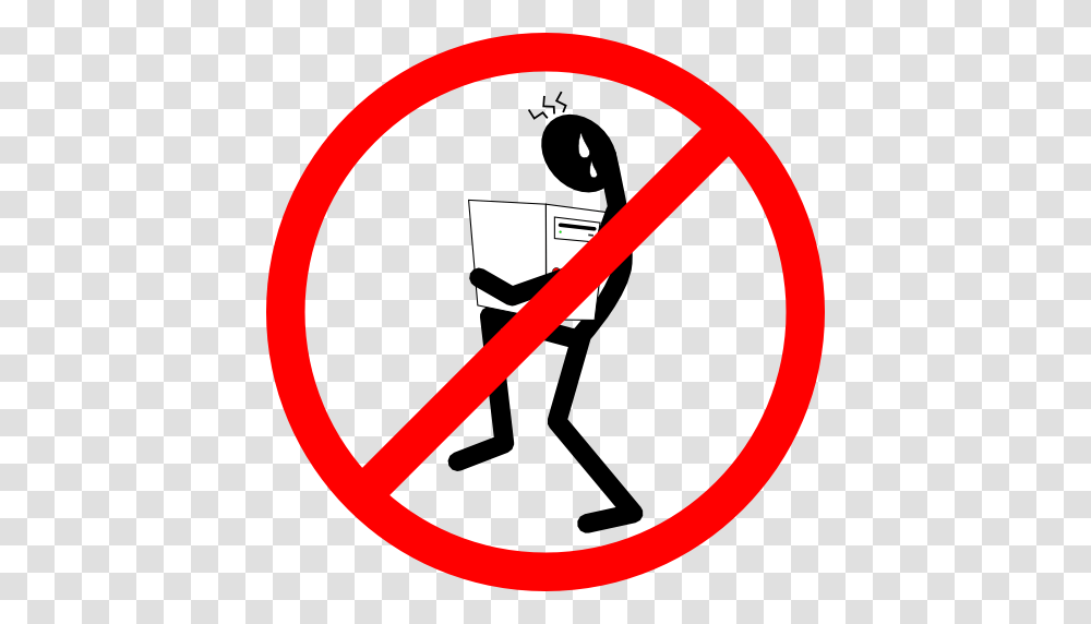 Prohibido Cargar Computadoras Clipart, Road Sign, Stopsign Transparent Png