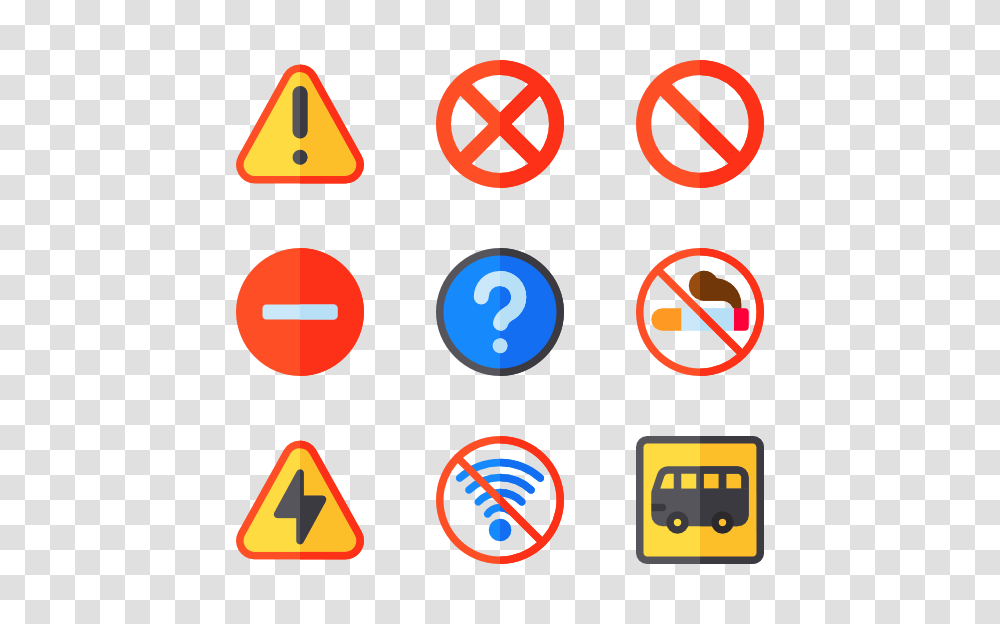 Prohibited Icons, Sign, Triangle, Number Transparent Png