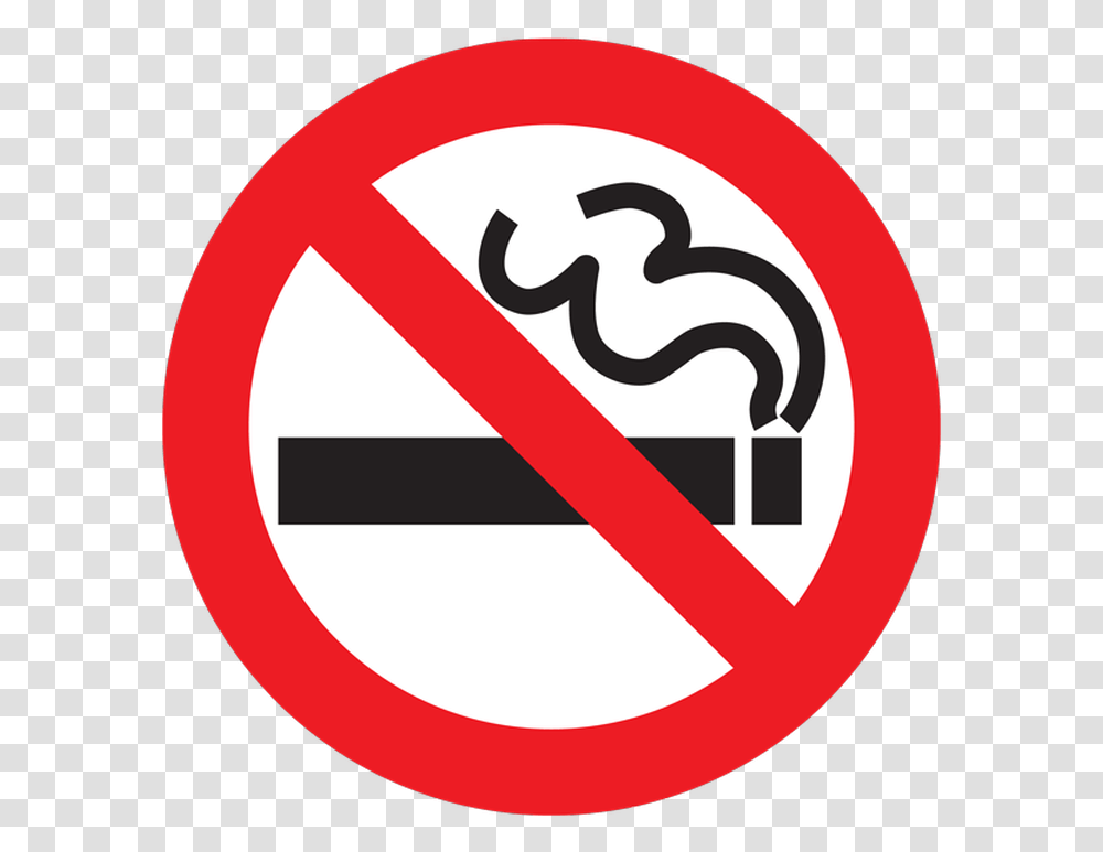 Prohibited No Smoking Incommanufacturing Symbol No Smoking Sign, Road Sign, Stopsign Transparent Png