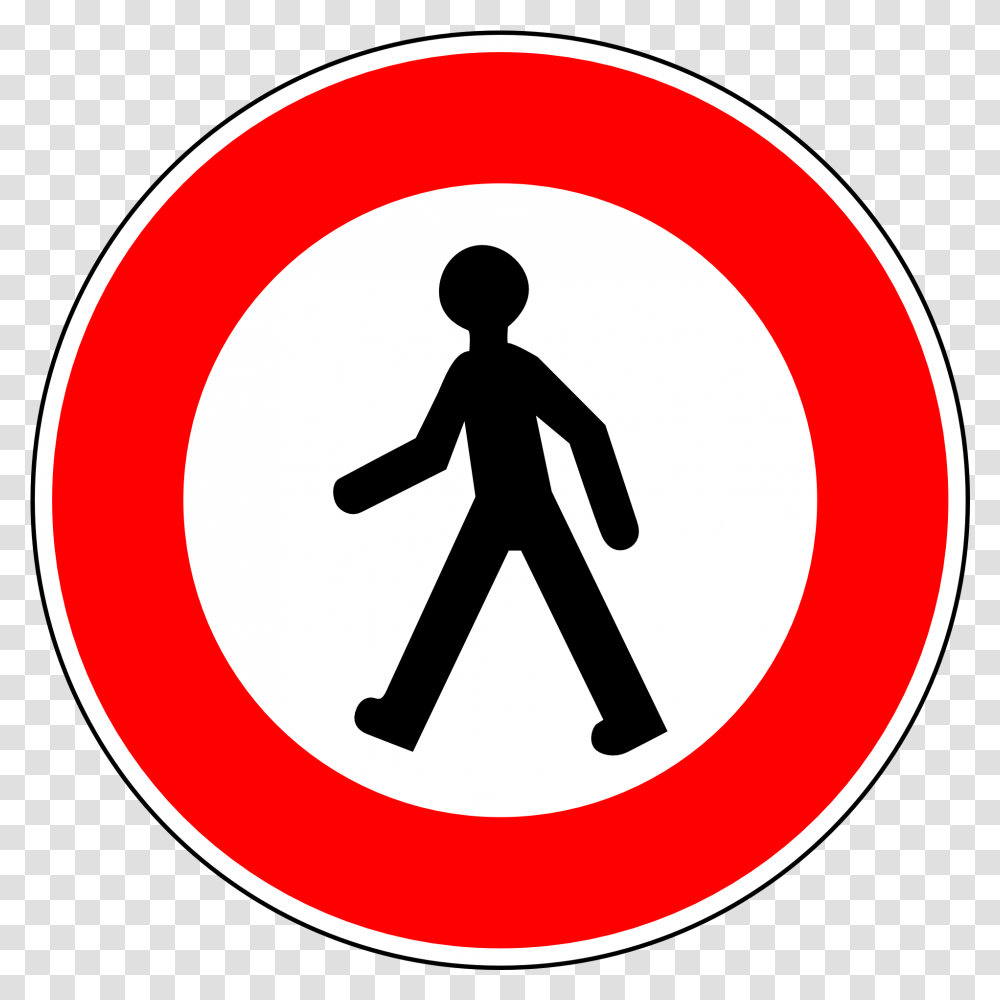 Prohibition Sign For Pedestrians Free Image No Mopeds, Person, Human, Symbol, Road Sign Transparent Png