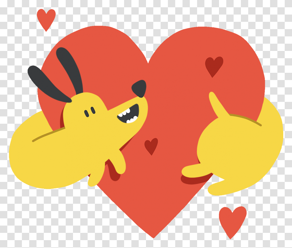 Project Animated Dog Heart Gif, Piggy Bank, Pac Man, Toy, Animal Transparent Png