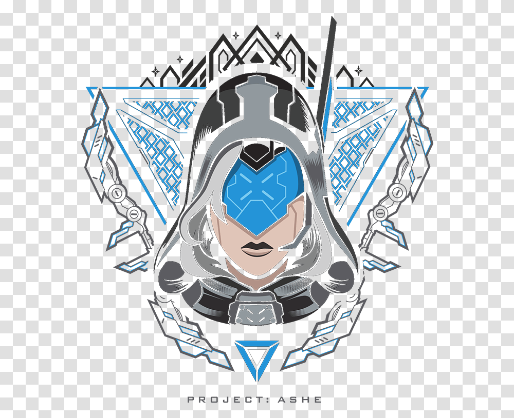 Project Ashe T Shirt Project Logo League Of Legends, Poster, Person Transparent Png