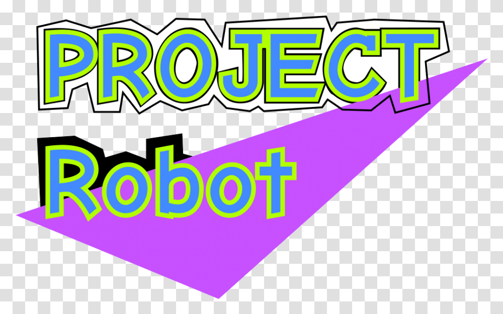 Project Robot Logo Introduced Graphic Design, Text, Word, Light, Art Transparent Png