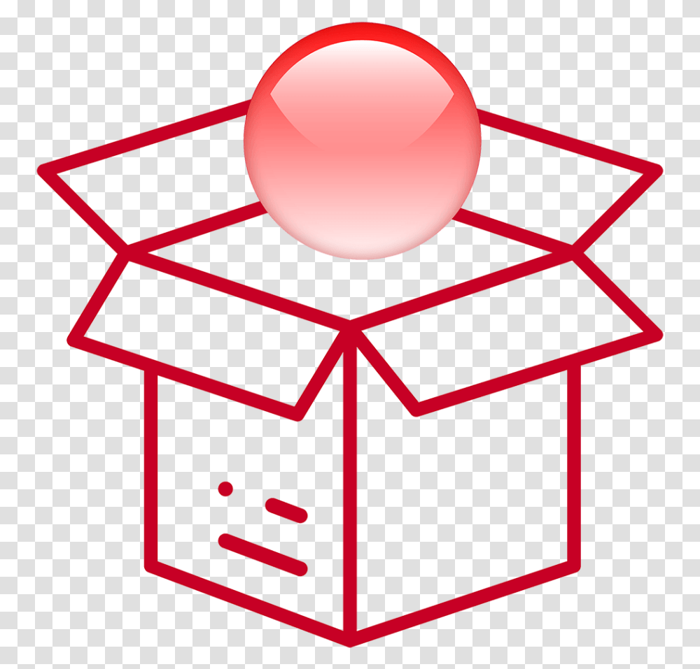 Projectmates Signature Circle Icon Coming Out Of A, Gift, Box Transparent Png