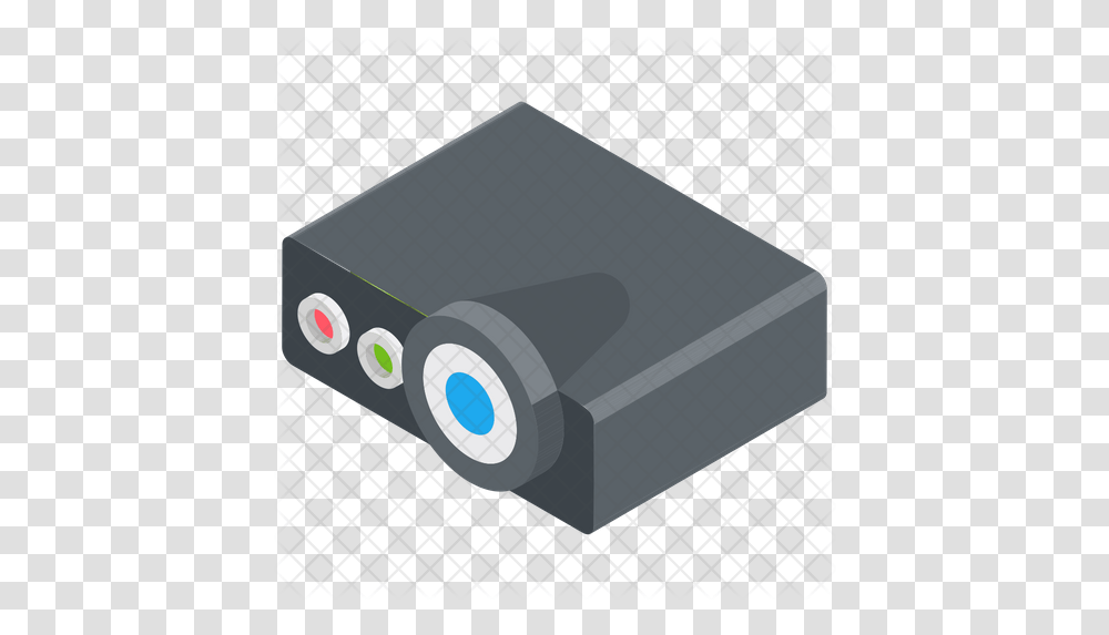 Projector Icon Circle, Adapter, Lighting Transparent Png
