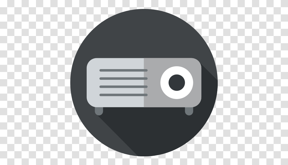 Projector Icon Circle, Disk, Dvd Transparent Png