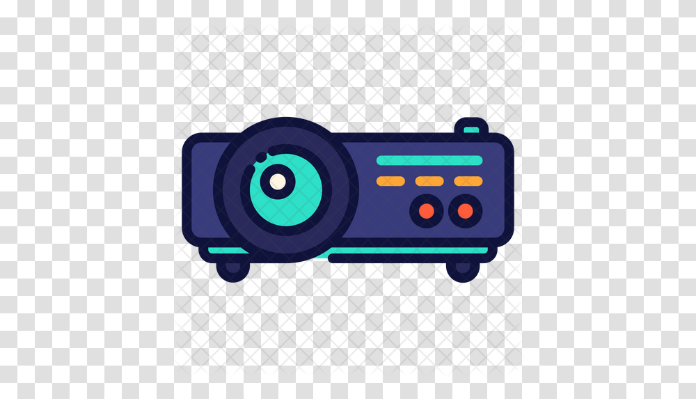 Projector Icon Illustration, Electronics, Camera Transparent Png