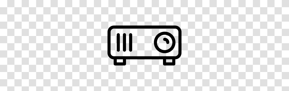Projector Icon Line Iconset Iconsmind, Gray, World Of Warcraft Transparent Png