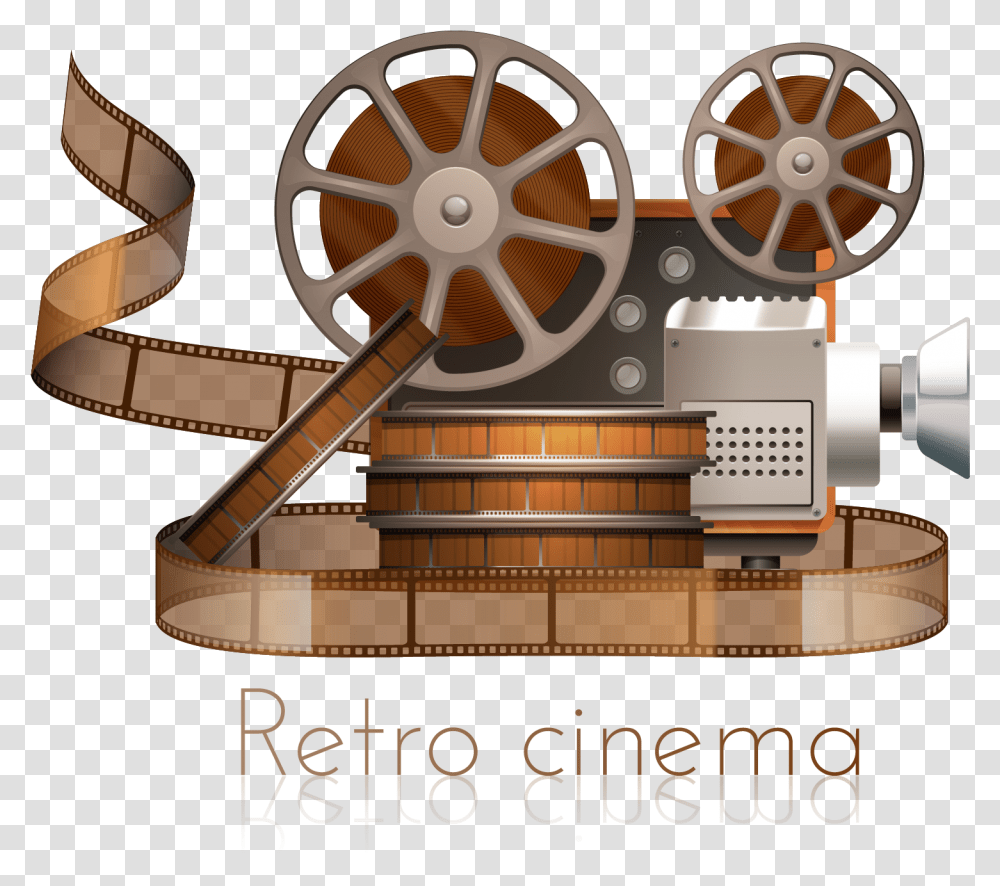 Projector Reel Transprent Old Movie Camera, Machine Transparent Png