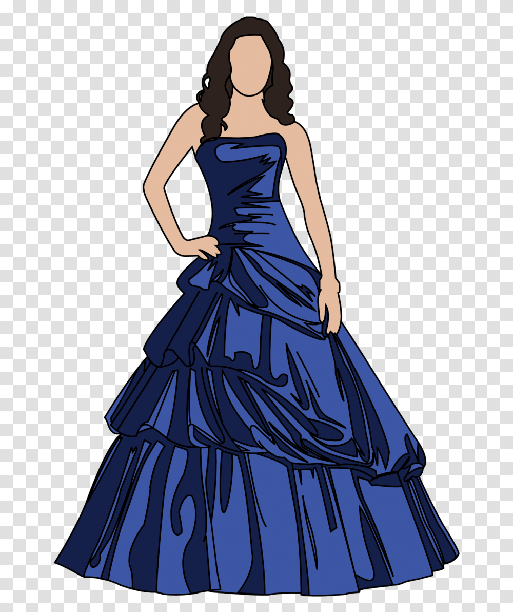 Prom Dress Clipart, Apparel, Female, Person Transparent Png