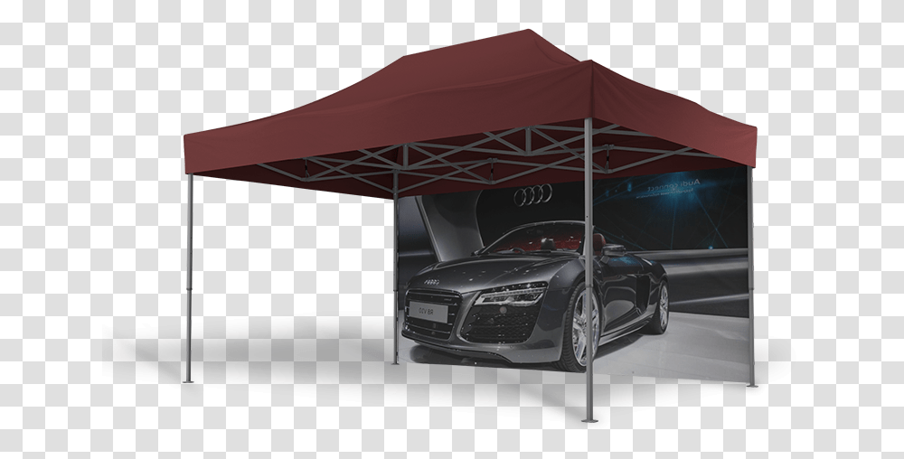 Promo Tent Car, Vehicle, Transportation, Automobile, Canopy Transparent Png